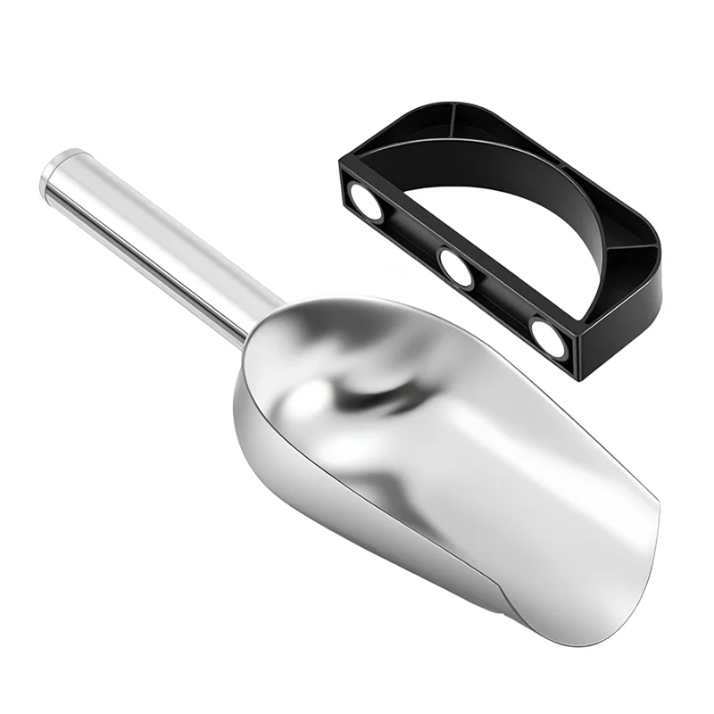 【在庫切れ】GE Opal 2.0 互換アイススクープ 磁気ホルダー付き 9 インチ ステンレススチール ナゲット製氷機用 シルバー