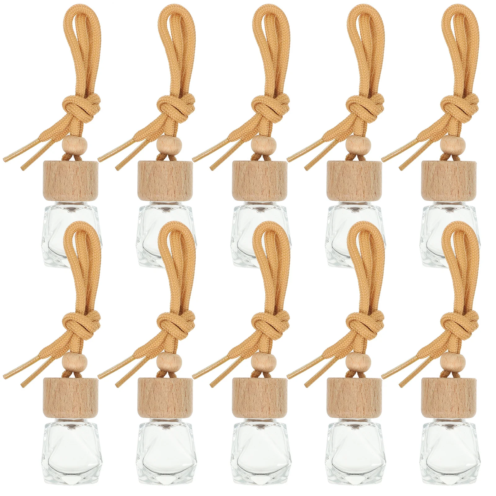 

10Pcs Car Essential Oil Diffuser Bottles Transparent Design Simple Fashion Gift for Family Friends Car Accessories