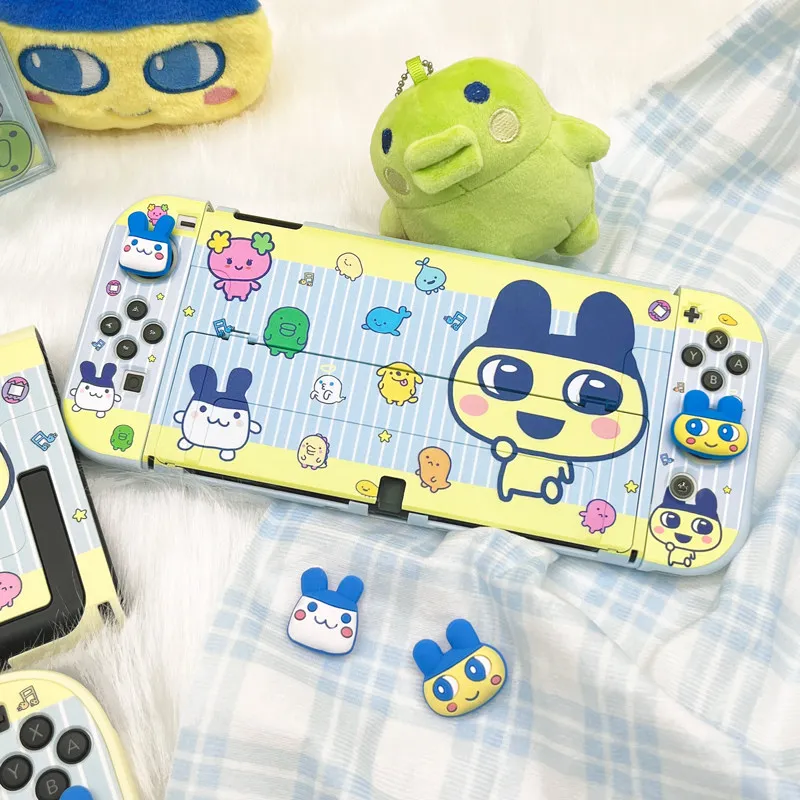 Kawaii Cartoon Tamagotchi Protective Case for Nintendo Switch 2 Shockproof Soft Shell Joystick Caps for PS5 PS4 Xbox Switch Pro - view 3