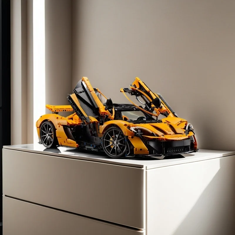 LEGO Mechanical Series 42172 McLaren P1 Supercar Model Children's Puzzle Puzzle Block Toy Ornament