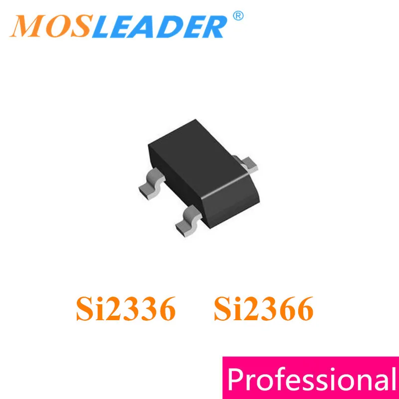Mosleader Si2336 Si2366 SOT23 3000 шт. Si2336DS Si2366DS Si2336DS-T1-GE3 Si2366DS-T1-GE3 N-канальный 20 В 30 В 3 А 5,2 А 5,8 А китайский