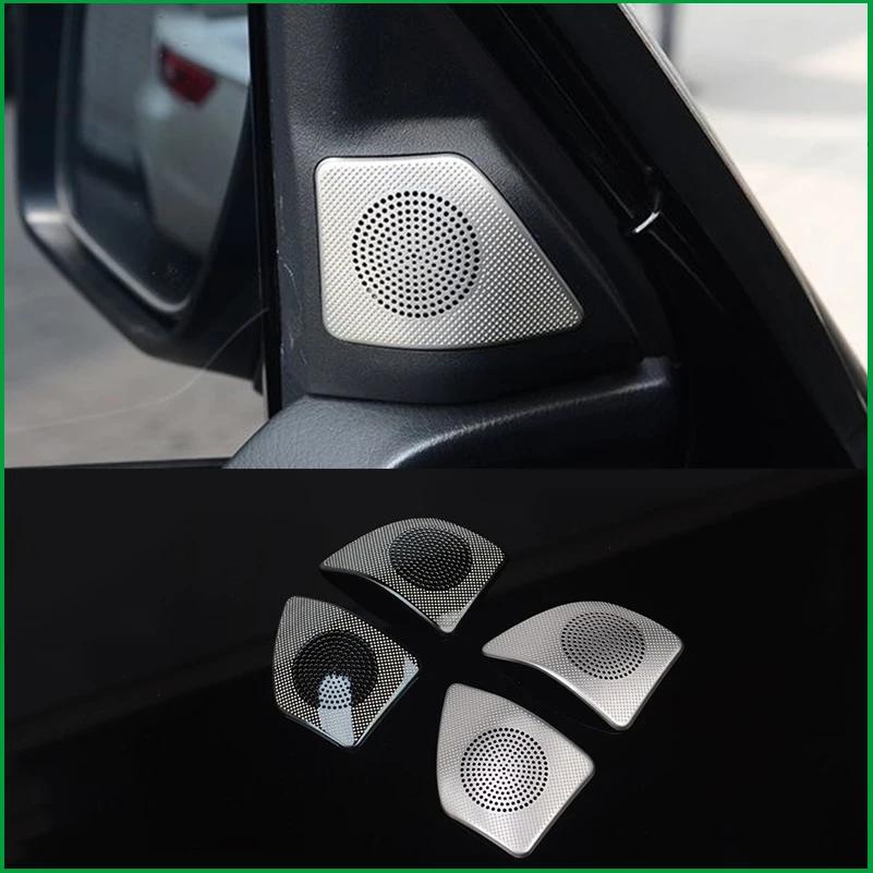 

Car Styling For Mitsubishi Pajero V87 V97 V93 2016-2020 Door A-pillar Speaker Loudspeaker Horn Cover Sticker Trim Accessories