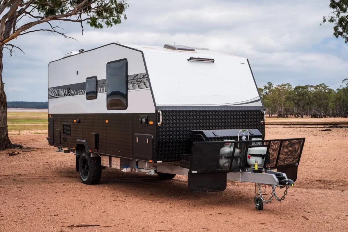 Trailer perjalanan, RV dengan kasur utama, aksesoris