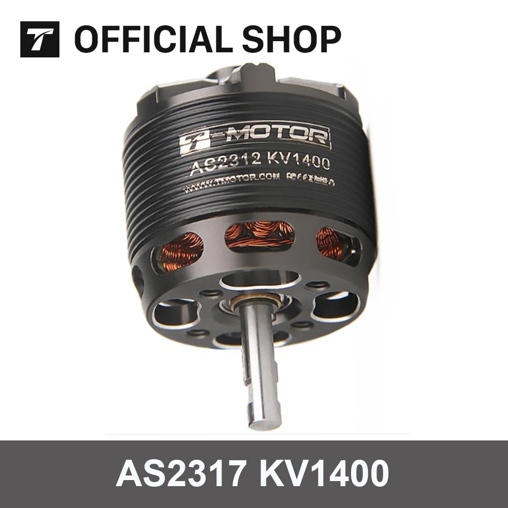 T-MOTOR AS2312 3-4S Long Shaft 3D Trainer Airplane Brushless Motor