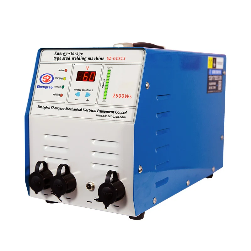

SZ-GCS13 Manufacturing Quality CD Invert Stud Welding Machine Energy-Storage Capacitors M3-M10 Industry Portable Stud Welder