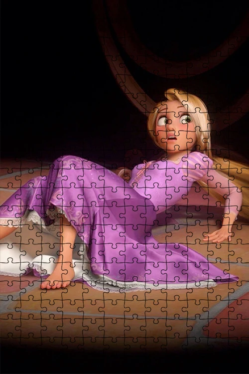 Beautiful Blonde Princess Disney Cartoon Character Children's Brainstorming Puzzle 300/500/1000 Piece Puzzle Game Holiday Gift