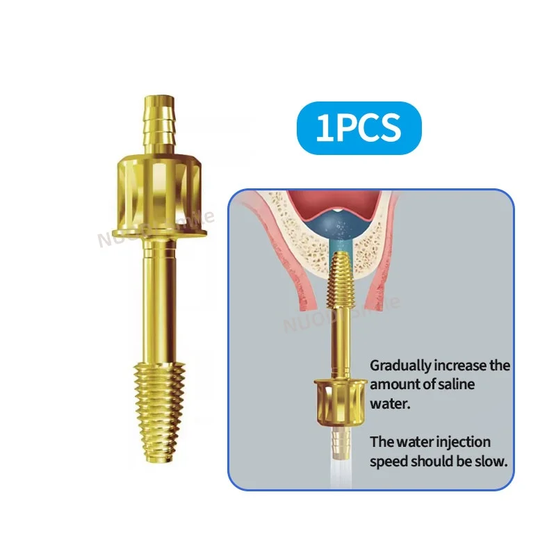 

1PC Dental Maxillary Sinus Lift Membrane Water Rising Hydraulic Lifter Aqua Tip Water Pipe Leak-Proof Seal Crestal Guide Drill