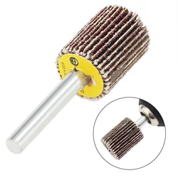 80 Grits Alumina Particles Flap Wheel Sanding Paper Flap Wheel for Removing Rust Deburring Grinding Polishing Flat