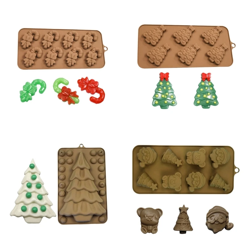 2025 New Christmas Chocolate Cake Silicone Mold High Temperatures Resistant Kitchenwares