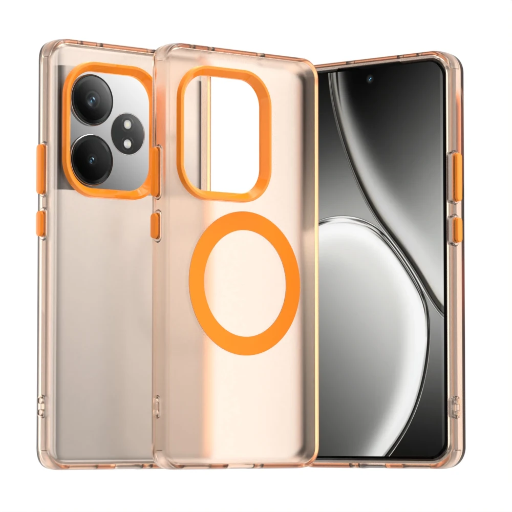 For OPPO Realme GT 6 6T Case Soft Silicone magnetic Wireless charging Protective Back Cover Case For XRealme GT neo 6 Se Shell