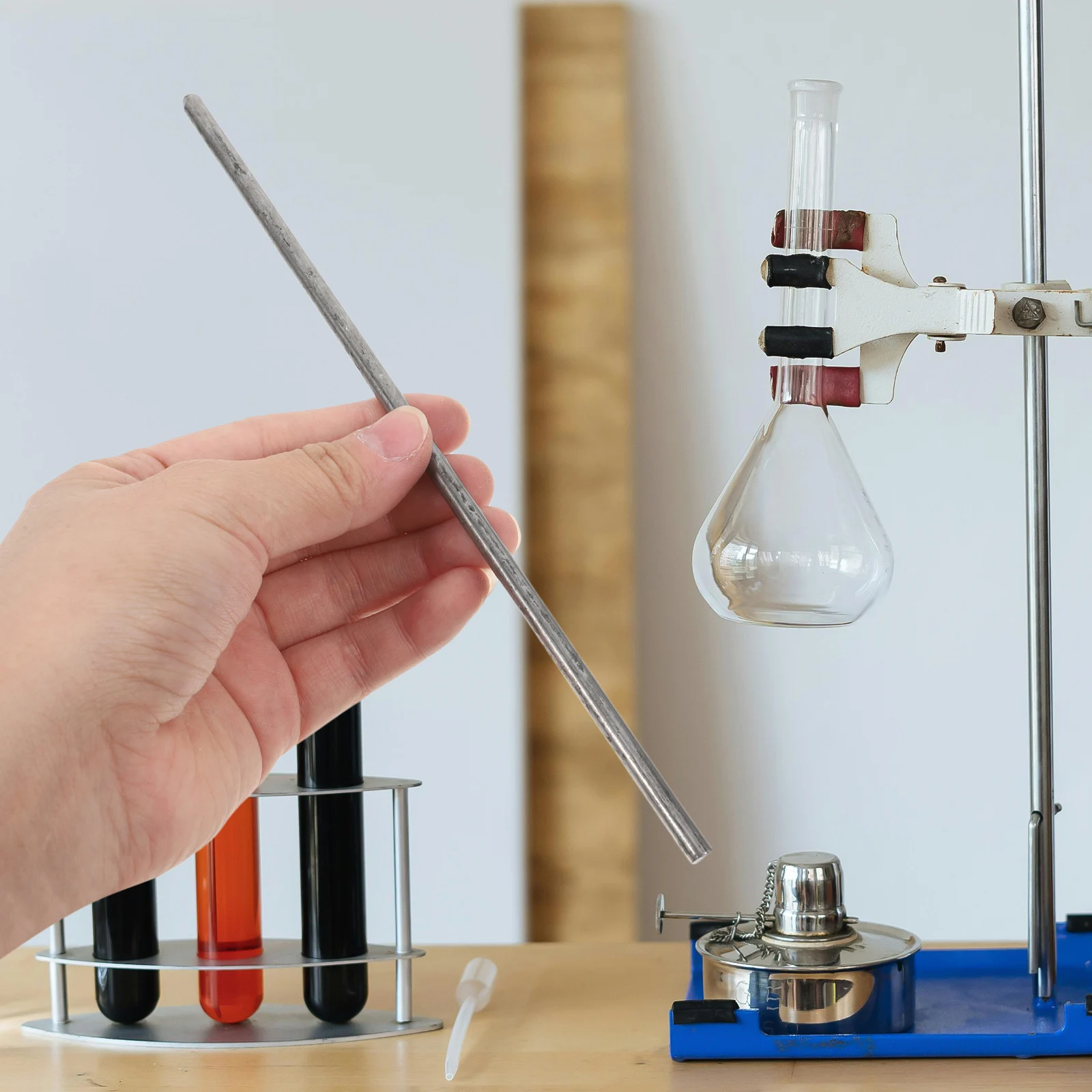 

2 Pcs Heat Conduction Experimental Material Iron Rod Demonstrator Conductometer Conductivity