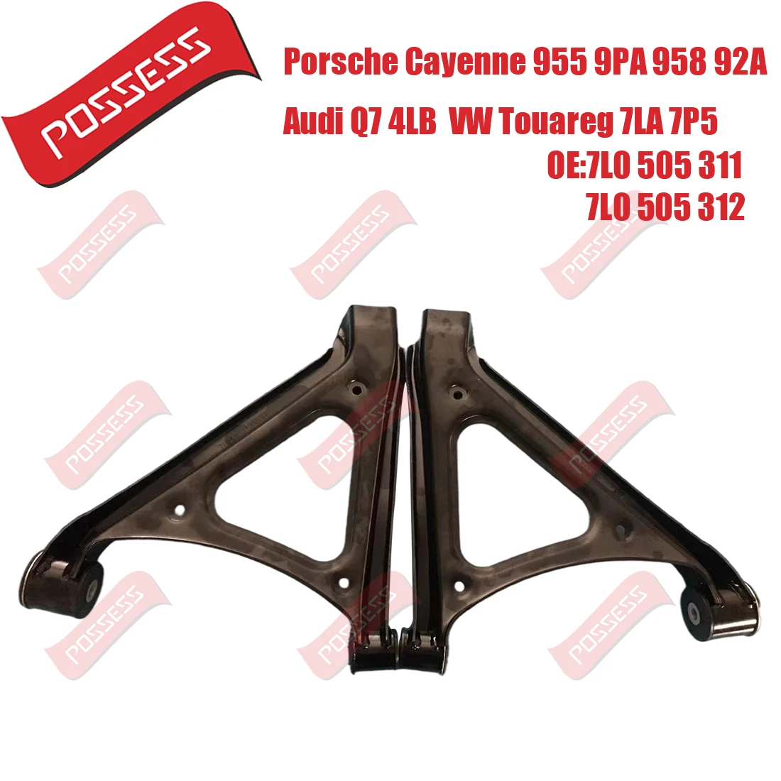 8 Pieces Rear Suspension Control Arm Kits For Audi Q7 4LB 2006-2016 Porsche Cayenne 955 9PA VW Volkswagen 7LA 2002-2010