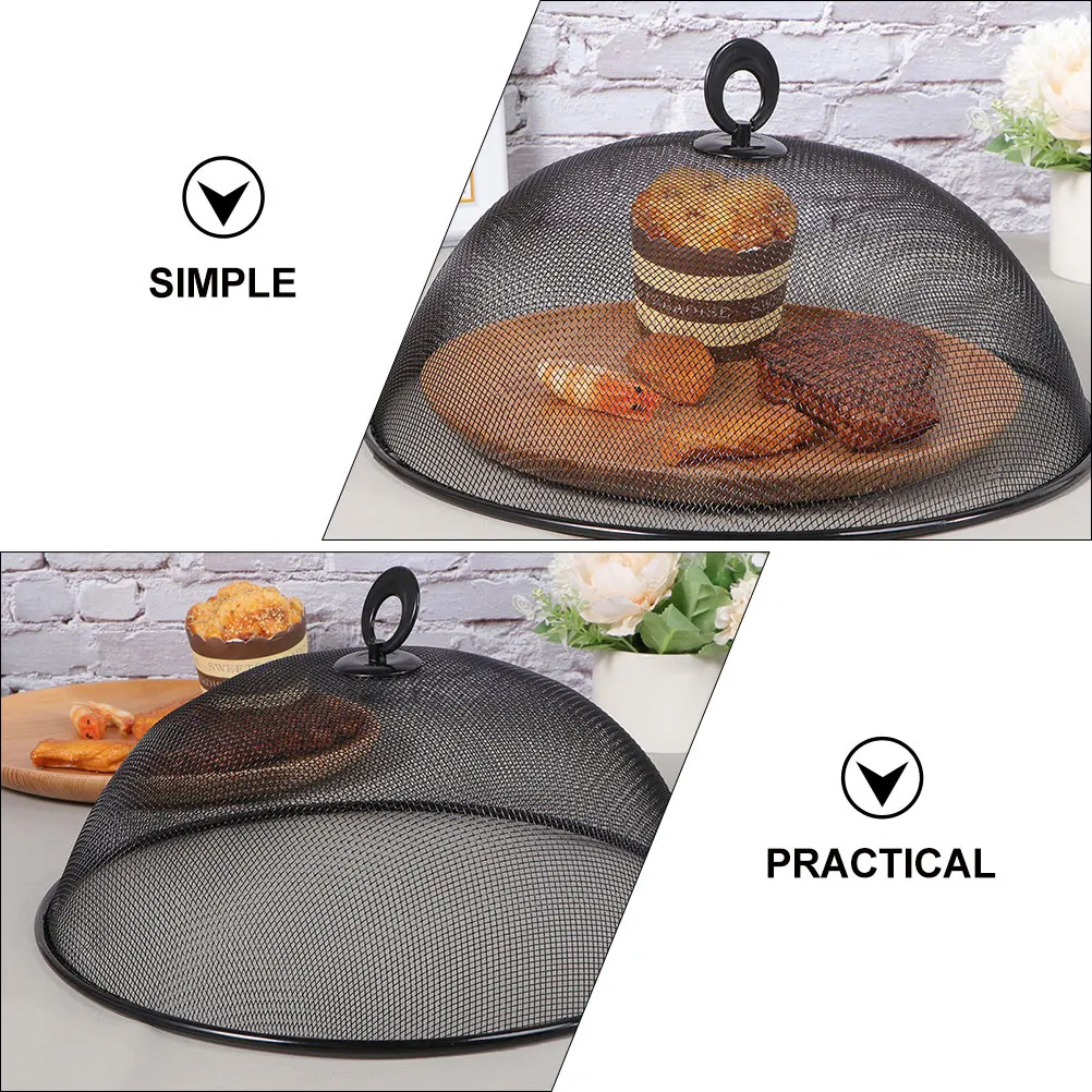

6 Pcs Dining Room Table Meal Cover Plate Covers Food For Outside Mesh Tent Black Screen Tents