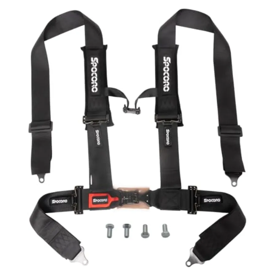 

4-точечные ремни безопасности с 3-дюймовыми наплечниками и замком-фиксатором для UTV, RZR, SXS, картингов, симуляторов гонок, только для бездорожья