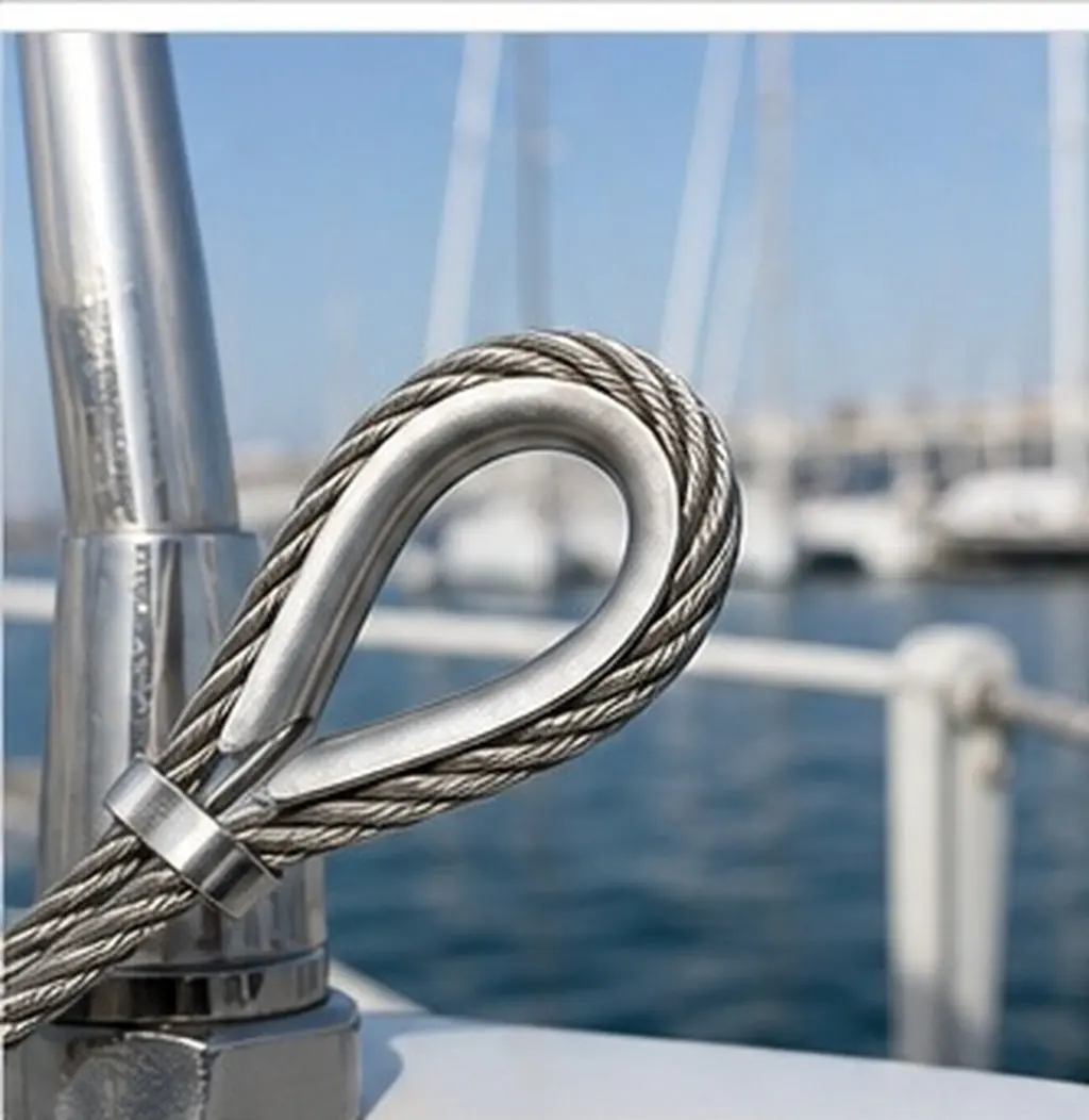 50Pcs Stainless Steel Wire Rope Collar Triangular Protection Ring Anti-Corrosion Cable Clamp for Marine Industrial Rigging Wire