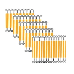 FILAMENTOS duros LED de 3V, 40mm, 150mA, 100 piezas, lámparas de filamentos para focos, piezas de filamento, Chip LED incandescente, 2700k