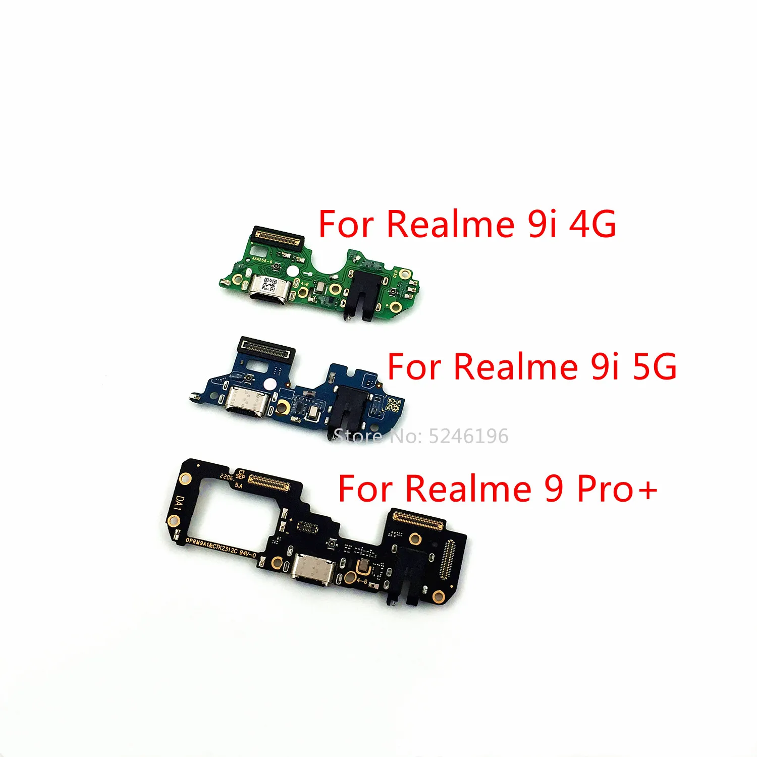 

1 шт. USB-порт для зарядки, разъем зарядного устройства для OPPO Realme 9i 4G, Realme 9i 5G, Realme 9 Pro+ Plus, запасная часть