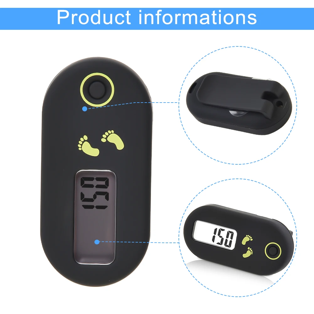 Portable Mini Pedometer Walking Running Hiking Sports Training Accessory Parts For Athletes Fitness Enthusiasts Teachers Student