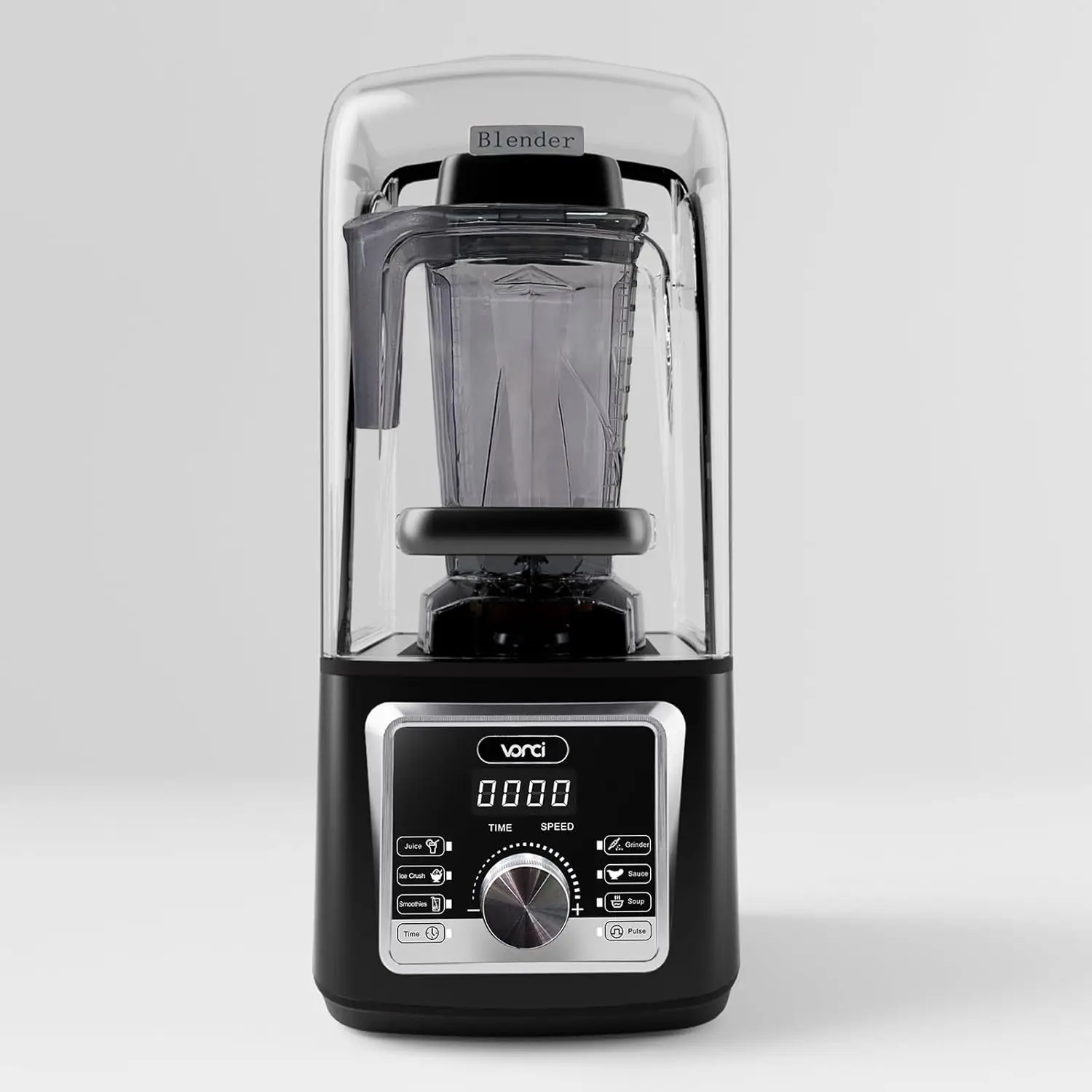 خلاط تجاري بقدرة 2200 وات مع حاوية صوت، خلاط هادئ بسعة كبيرة 85 أونصة للعصائر، خلاطات صناعية شديدة التحمل F