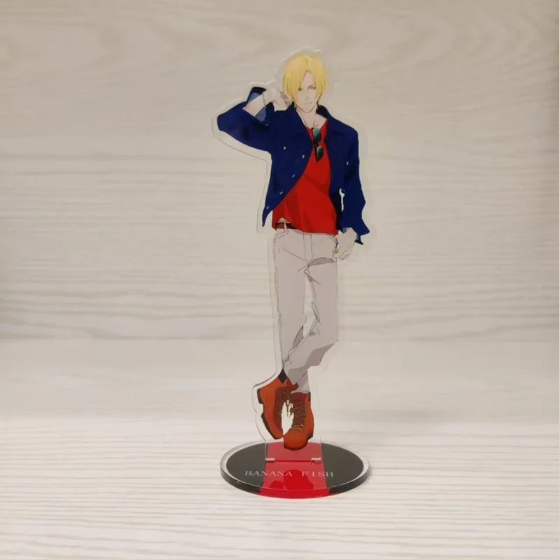 Anime BANANA FISH Hot Figures Ash Lynx Okumura Eiji Acrylic Stands Shorter Wong Character Model Desk Decor Prop Christmas Gift