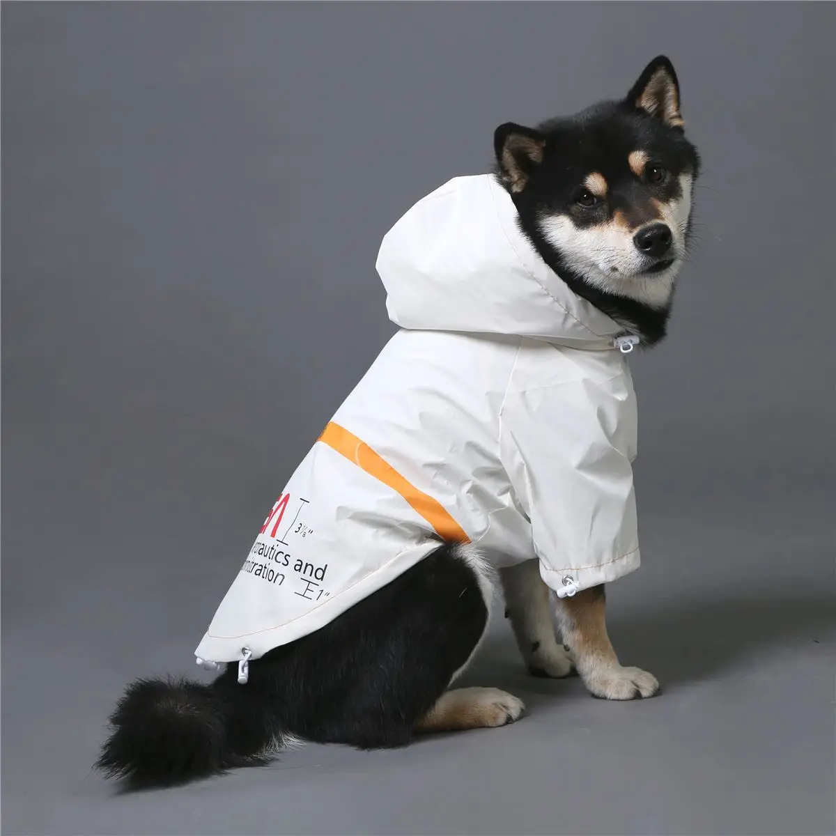 Print Polyester Dog Jacket Adjustable Raincoat Waterproof Costume Cool for Puppy Cute Dogs Astronaut Pet Accessories Supplier