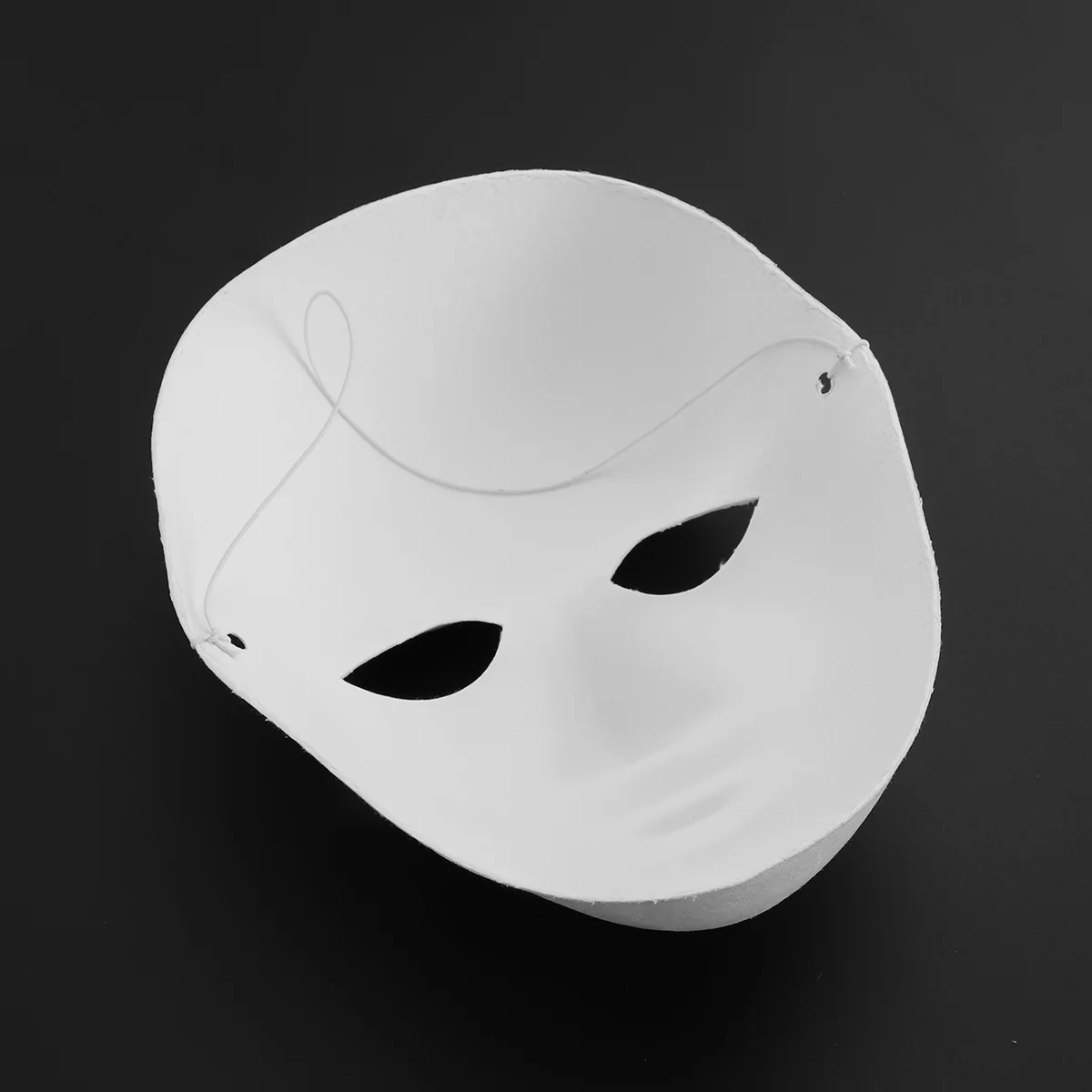 Masker Putih Kosong untuk Melukis Wajah Pulp Diy Kerajinan Edukasi Anak Desain Cerah Pita Elastis Nyaman Dipakai