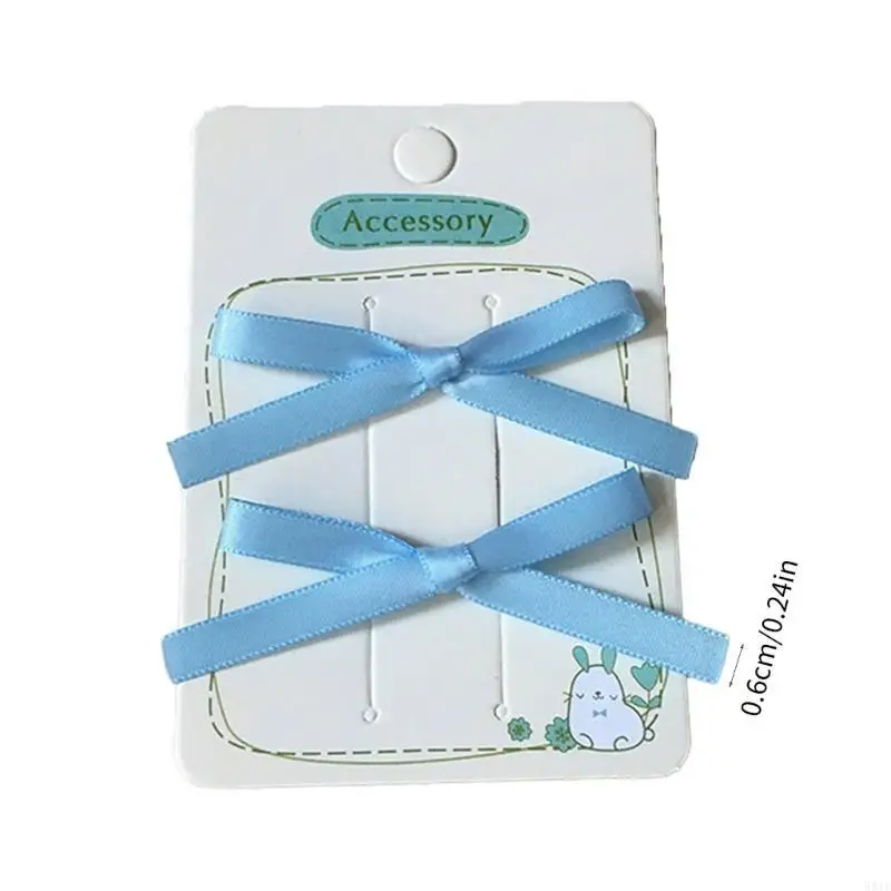 581F مشبك شعر بعقدة على شكل فيونكة دبابيس شعر للفتيات الصغيرات مع تصميم شريطي #6