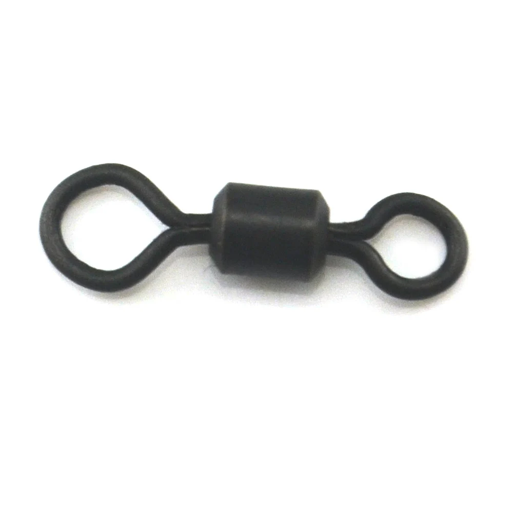 50 قطعة 4 #   عين كبيرة هيلي يدور سبائك النحاس مات الأسود اللون يناسب مقاطع الرصاص السلامة محطة نهاية أدوات الكارب المتداول قطب