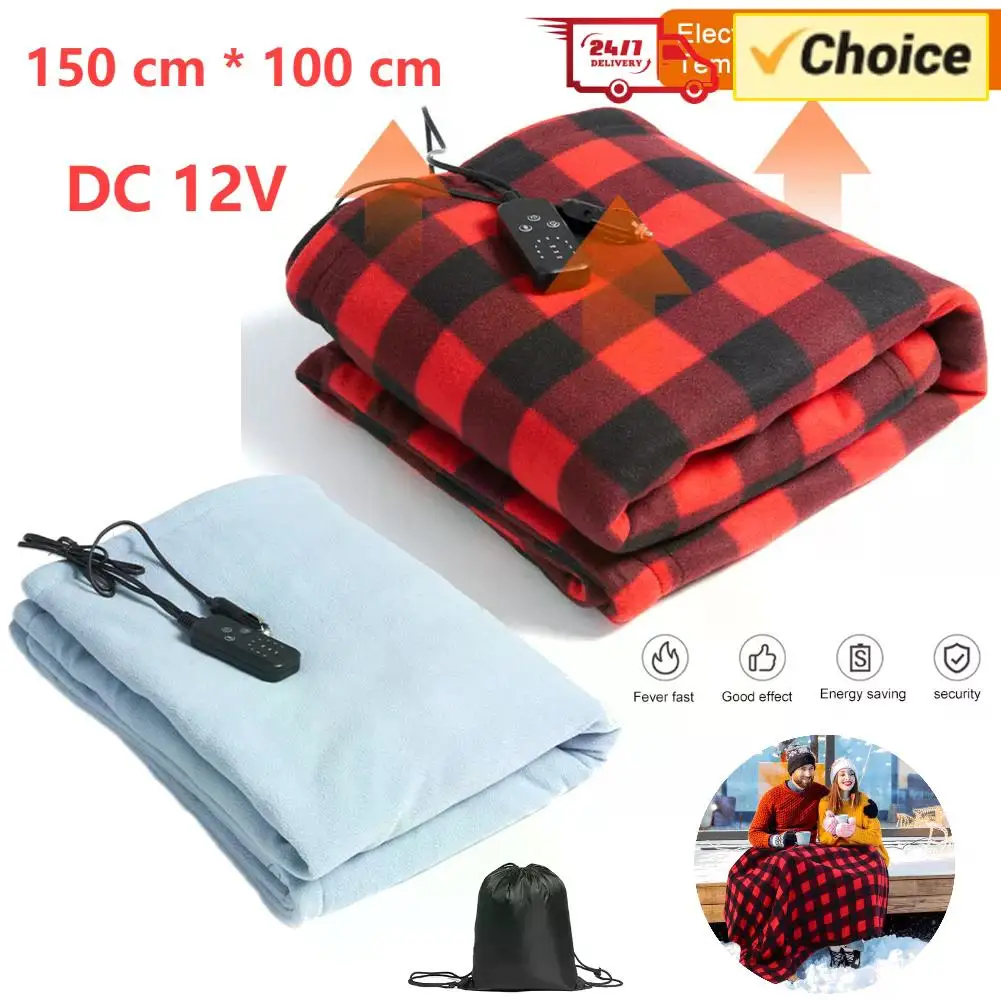 

Electric Heating Blanket Automatic Thermostat Double Body Winter Warmer Bed Mattress 12V Electric Heated Carpets Mat Pad 9 Gears