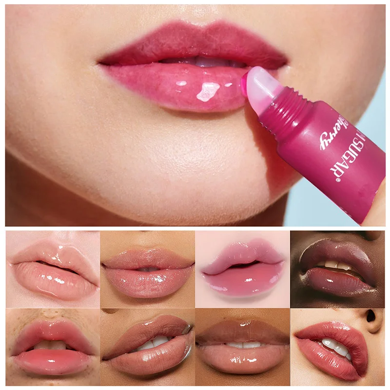 SAM SUGAR 5-Color Lip Gloss Set: Hydrating Butter Formula with High-Gloss Finish -Liquid Lipstick for Water-Light Shine and Soft