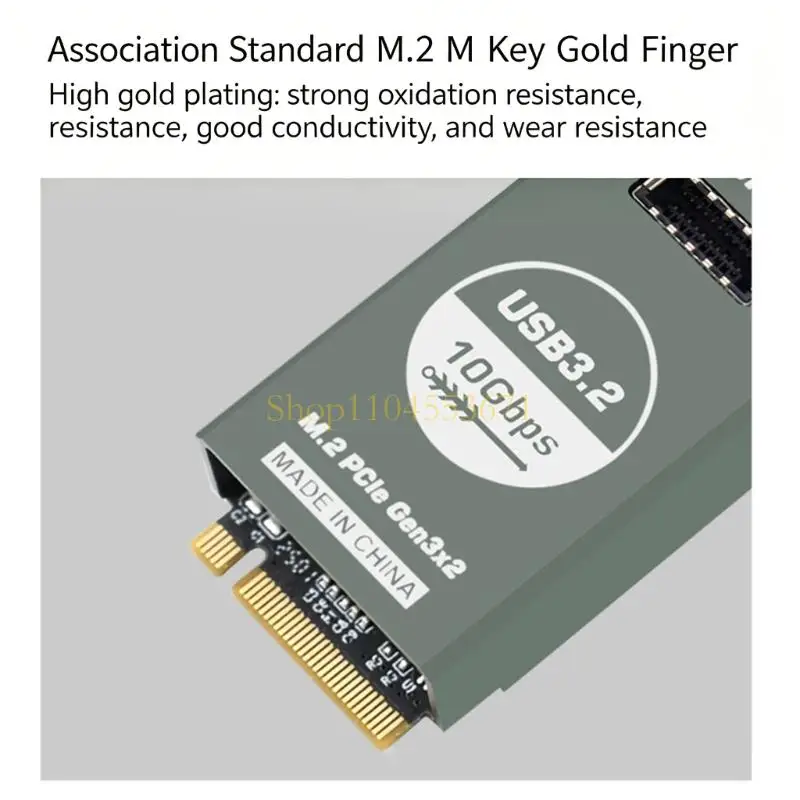 Best Seller Compactly M.2 NVMe PCIe Card With Double 10G Port and Anti Corrosion Aluminum Housing
