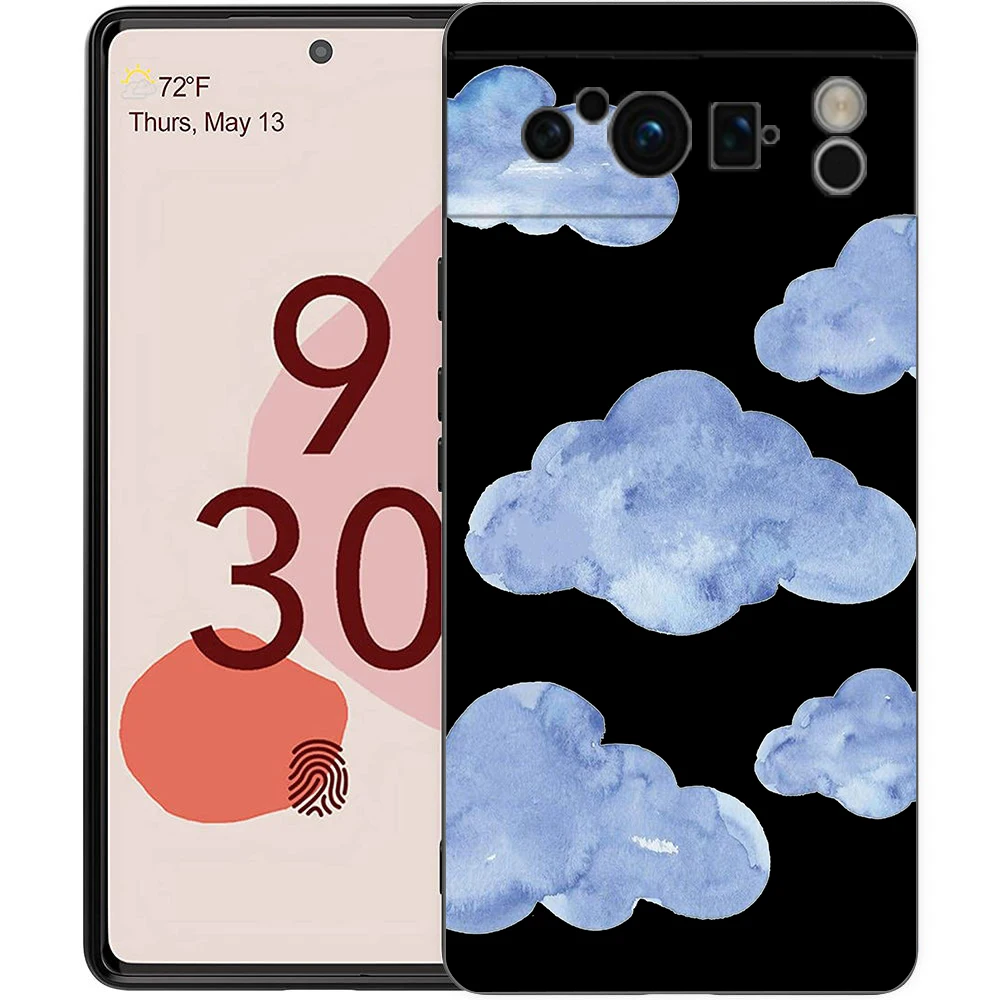 Telefoon Hoesje Voor Google Pixel 8 7 6 Pro 8a 7a 6a Tpu Shell Zacht Siliconen Schokbestendig Zwart Hoesje Schattige Cartoon Snoep Geschilderd