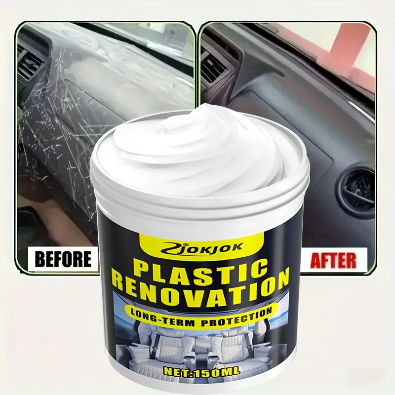 Interior Polishing Wax,Amazing Repair Without Damage,Renewal Polish Plastic Wax,Daily Use for Interior,Sofa,Tires,Plastic Shells