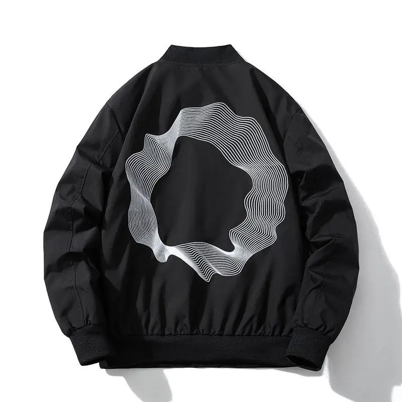 

Thiened Cotton Spring Autumn American Retro Flight Jaet Men's Trendy Brand Embroidery Baseball Vest Couple's Winter Coat