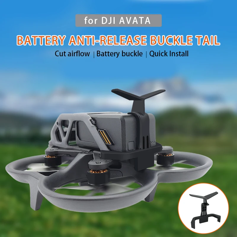 Avata Drone Flight Tail Spoiler and Anti-release Battery Buckle  2 In 1 Funciton Accessory for DJI AVATA Drone RC Quadcopters