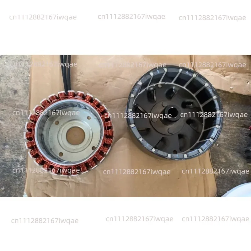 Generator Conversion Kit for Flat Shaft  Engines (Water Pump, Thresher), Includes Stator & Rotor Assembly