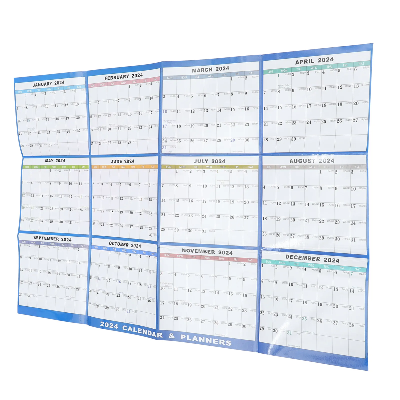 

1Set Clear Printed Wall Calendar 2024 Delicate Monthly Hanging Calendar Reusable for Appointment Tracking Home Office