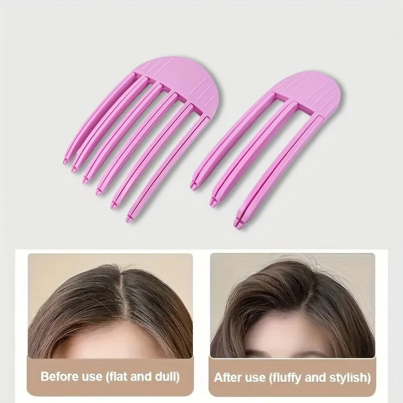 2pcs High Crown Hair Clip for Voluminous Hair Roots, Women'S Style Hair Styling Comb, Lazy Person'S Forehead Bangs Styling