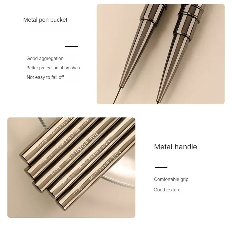 رسومات أظافر بطانة فرش شريطية رسم خطوط ممدودة اللوحة 6/9/12/15/18 مللي متر مسمار أداة مانيكير احترافية