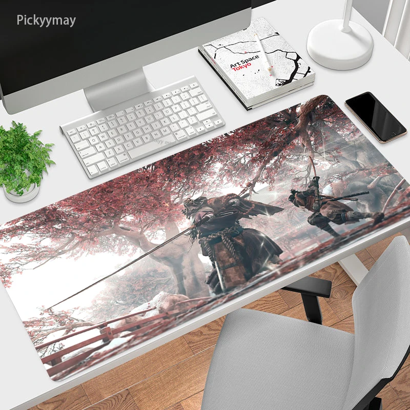 Shadows Die Twice Computer Mouse Pad Sekiro Gaming Mousepad Large 900x400 Mouse Mat Gamer XXL Carpet PC Desk Mat Keyboard Rug