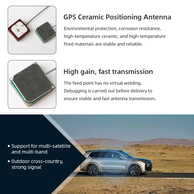 50 PCS High-Gain GPS Ceramic Module Active Positioning 18*18 Ceramic Antenna Vertical Polarization RoHS Compliant GNSS GPS