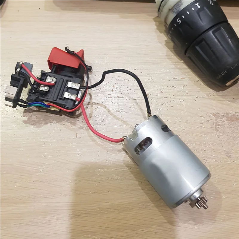 ABLJ 4X DC RS550 มอเตอร์ 13 ฟันเปลี่ยนสําหรับสว่านไร้สายไขควง GSR GSB 12V อะไหล่