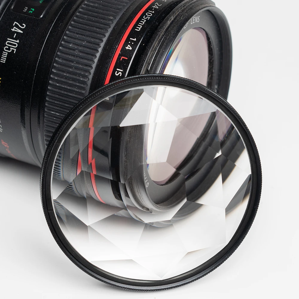 Kaleidoscope เลนส์พิเศษเลนส์กรอง Foreground การถ่ายภาพ Fx Prism DSLR Optical Glass สำหรับ Landscape,Portrait