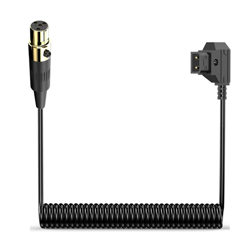 -MEOF D-Tap ذكر إلى Mini XLR 4 Pin أنثى كابل طاقة ملفوف لـ ARRI، كاميرات حمراء عالية الجودة، متينة، موثوقة