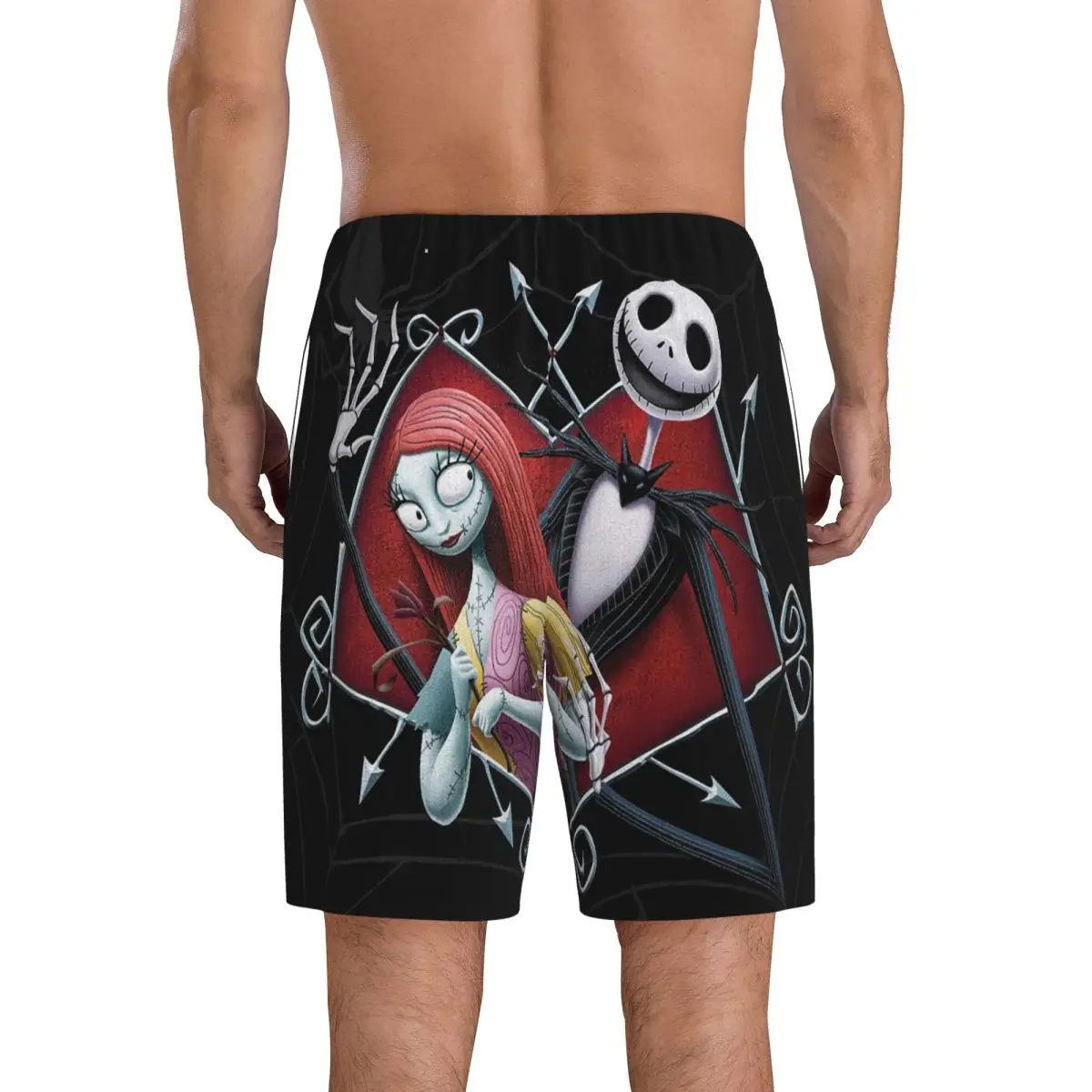 مخصص هالوين الجمجمة جاك سالي بيجامة قيعان الرجال تيم بيرتون عيد الميلاد فيلم الرعب صالة النوم السراويل تمتد ملابس خاصة