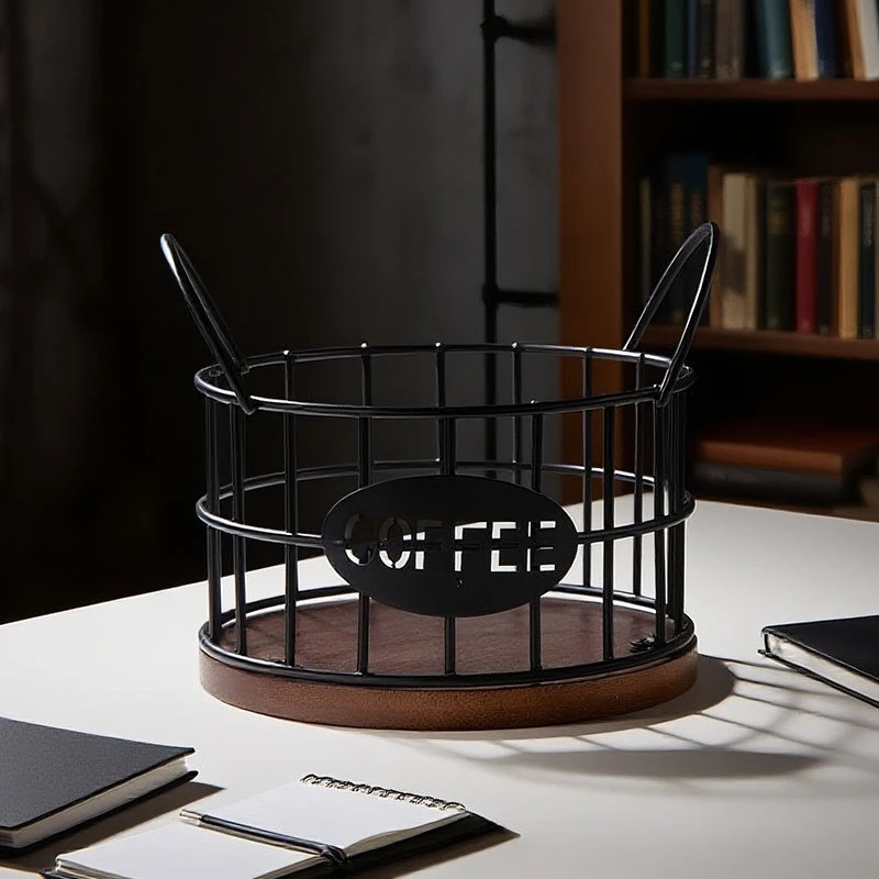 Coffee Storage Basket Coffee Capsule Storage Rack Shop Bar Storage Coffee Capsule Holder Coffeeware Kitchen Dining view 4