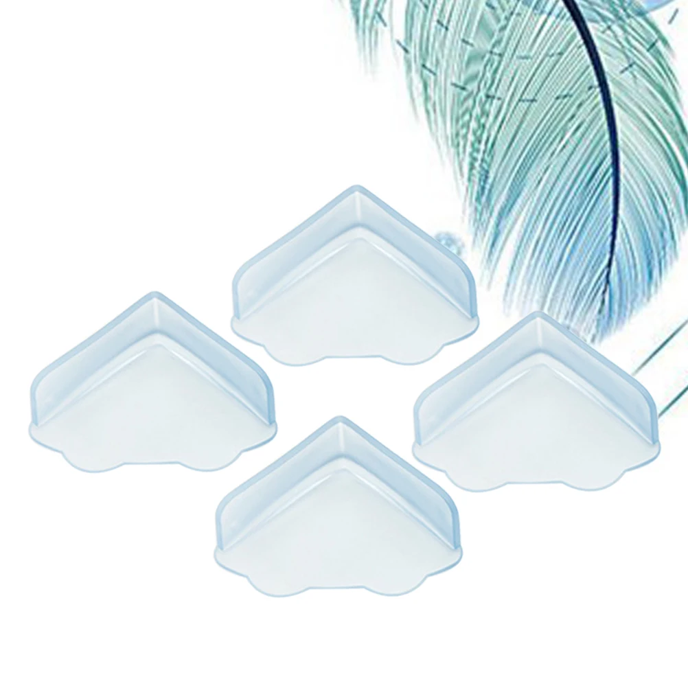 4 قطع من غطاء زاوية الطاولة الآمن لوسائد حماية الطفل مع شريط لاصق لحواف الأثاث في المنزل