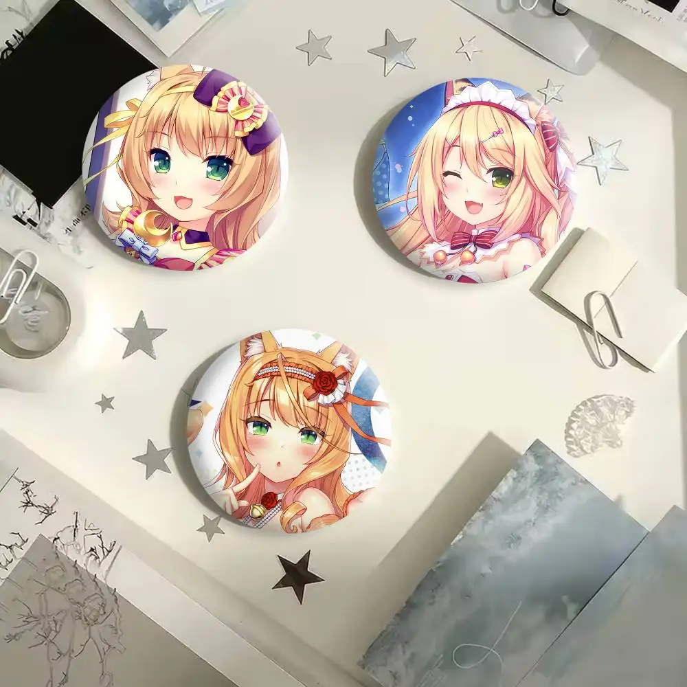 N-NEKOPARA OVA Maple Button Pins Backpack Clothing Decor Brooch Badge Jewelry Gifts for Kids