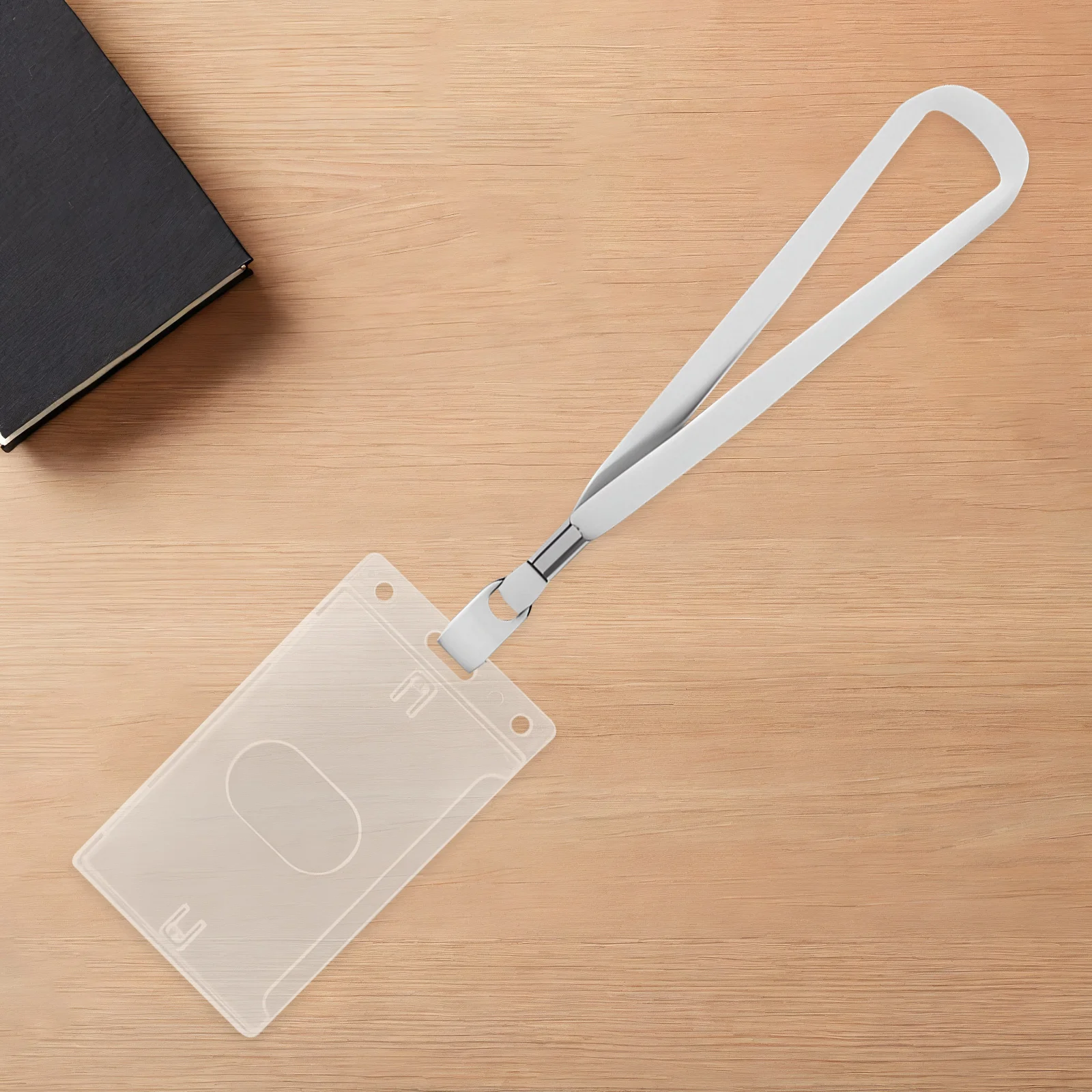 15 قطعة حافظة بطاقات شفافة من البلاستيك الشفاف حامل شارة الهوية حافظة صلبة عمودية لشارات اسم الهوية حماية الشريحة إدراج المدرسة #1