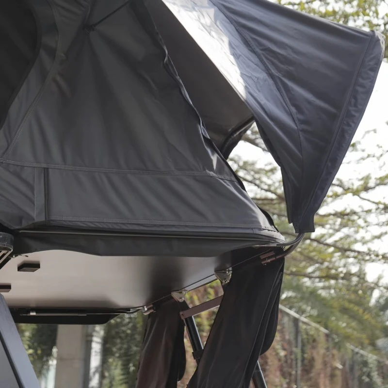 Car Roof Top Tent ABS Hard Shell Canvas Waterproof Quick Automatic Opening Four-season Double Layer Camping Tent 4X4